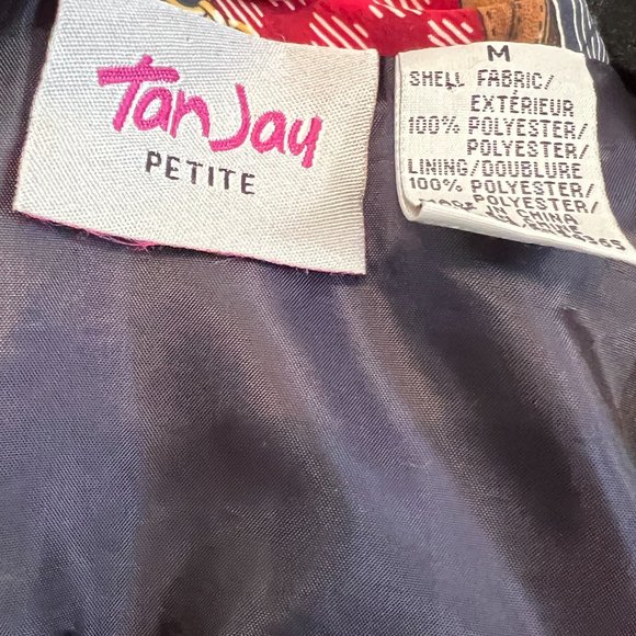 Vintage Bomber Jacket with Gold Buttons and Pockets - Picture 4 of 8